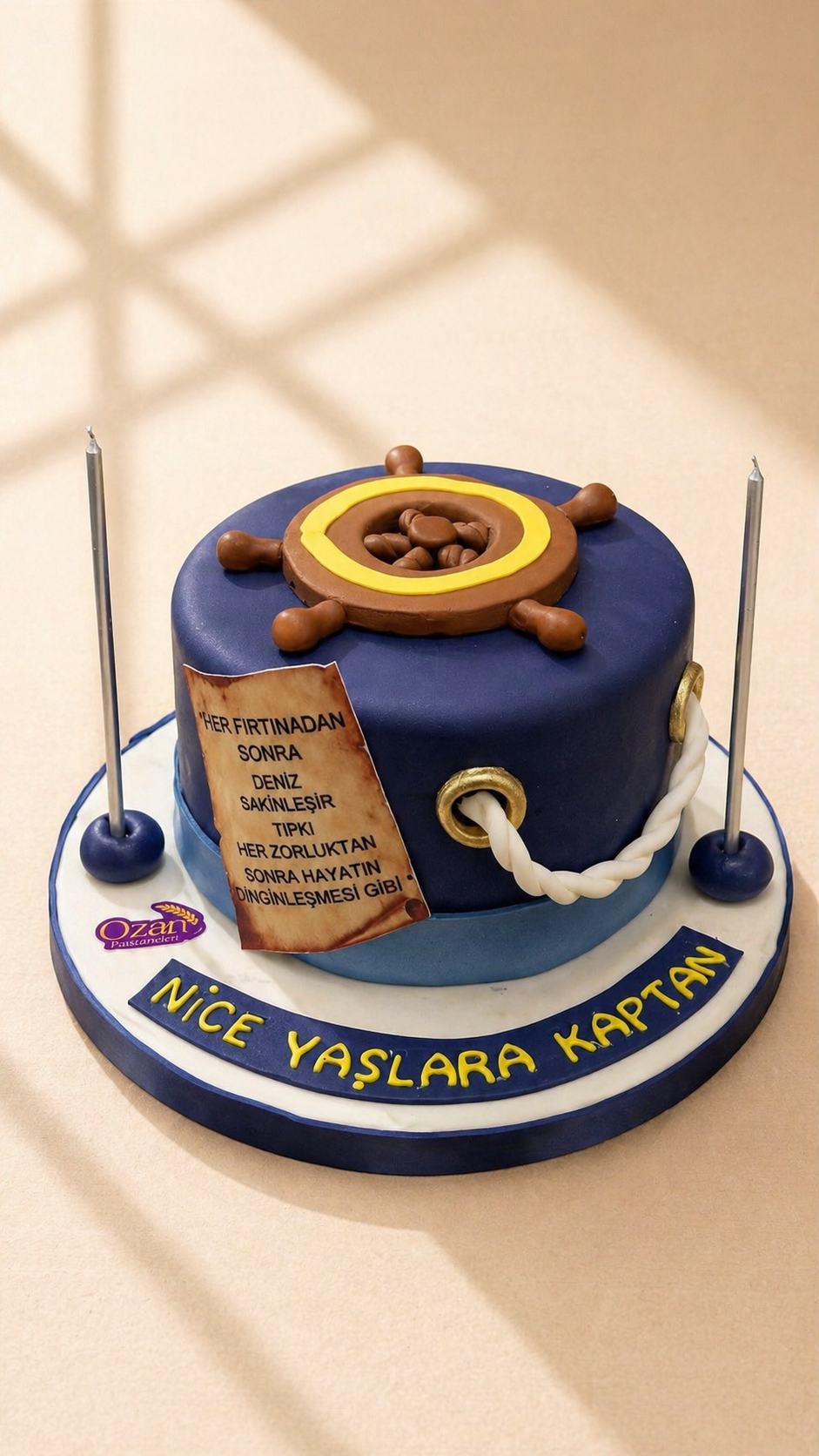 Kaptan/Deniz Temalı Pasta